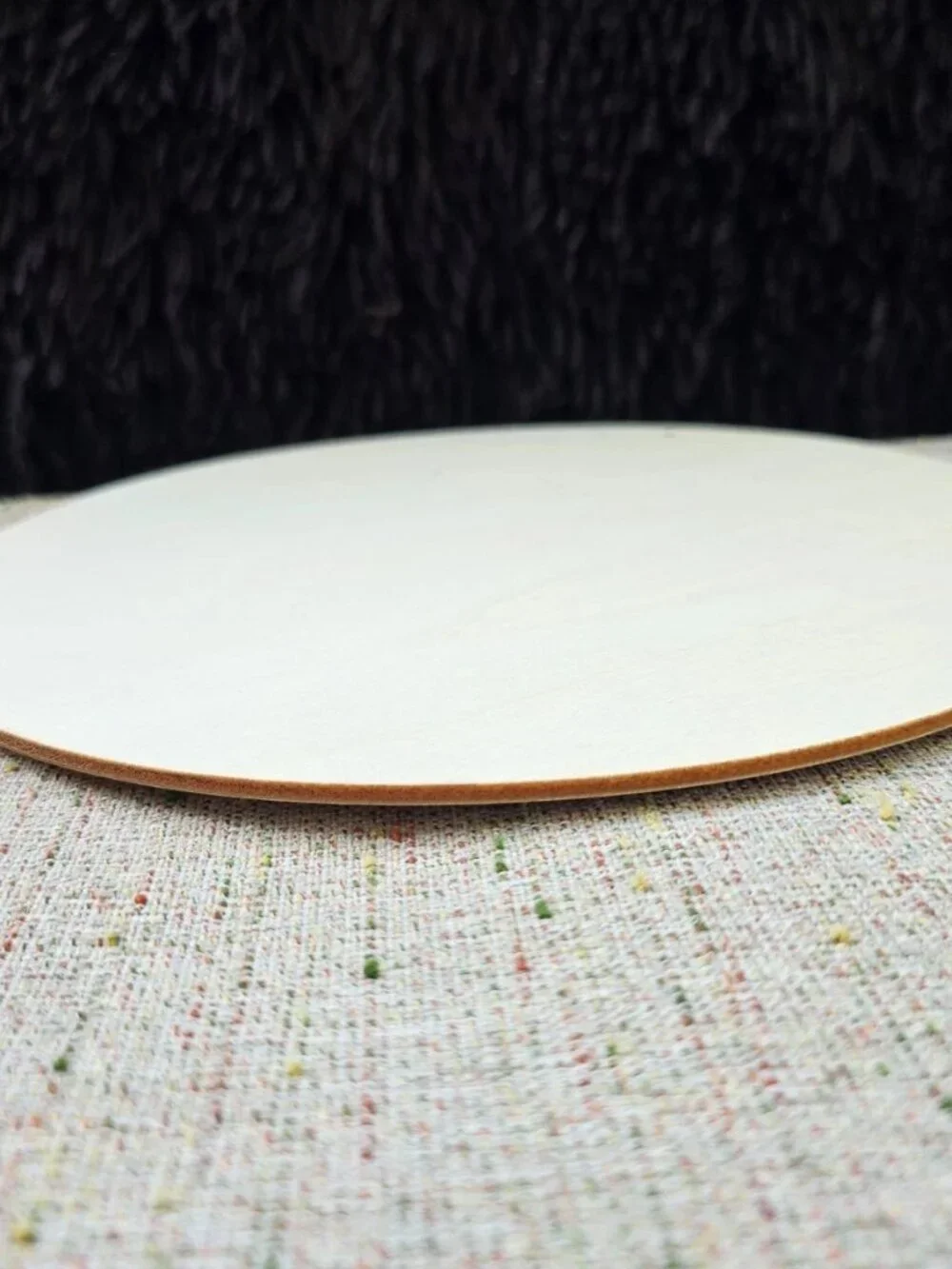 Aytul Qursi Wall Decor Wood Round 2D Flat Hanging Wreath Islamic Religious Decor